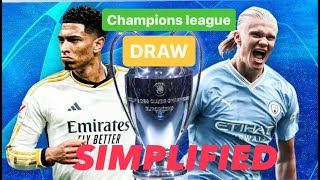 Review of UEFA Champions League Draw 202425New Format explained in detail [upl. by Ynamad]