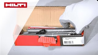 ANLEITUNG zum chemischen Hilti Verbundanker HVU2  WandBodenmontage  Setzen mit Bohrhammer [upl. by Irina]