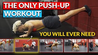 The ONLY PUSHUP WORKOUT you will ever need 10min [upl. by Hakeem]