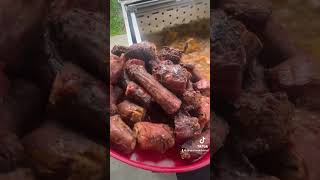 Smoked amp Cajun Boiled Turkey Necks 🦃🪵💨🌶️ [upl. by Leuqram]