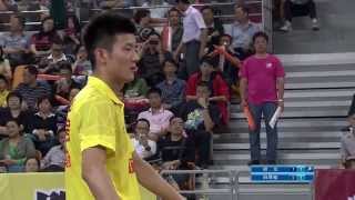 HD 201453  MS  Chen Long vs Tian Houwei  China Badminton Super League [upl. by Suckram]