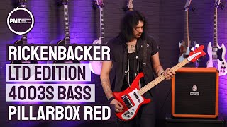 Rickenbacker Ltd Edition 4003S Pillarbox Red Electric Bass Demo  Special Delivery [upl. by Alletse]