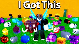 I Rolled 100 Fruits to Get Mammoth in Blox Fruits [upl. by Oshinski611]