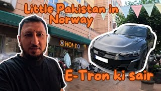 Little Pakistan in Norway  0361  London Walay  Audi ETron ki sair [upl. by Aemat]