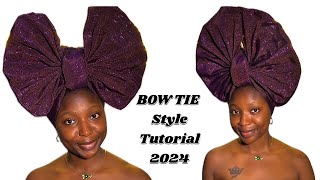 BOW TIE TUTORIAL 2024🔥 youtubemadeforyou trending howtotiegele bestdiy [upl. by Melak]