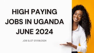 Latest Jobs in Uganda today  June 2024  Apply Now [upl. by Haek]