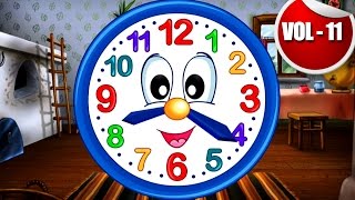 Clock  Finger Family Song For Kids  Nursery Songs For Children With Lyrics And Actions  Kids Song [upl. by Kaehpos]