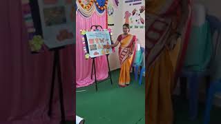 Montessori amp Nursery Teacher Training Orange colour for kids Presentation by our Student [upl. by Leifeste]