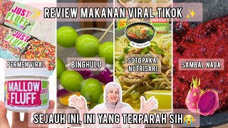 TASYI REVIEW MAKANAN VIRAL TIKTOK EP 9  SEJAUH INI INI YANG TERPARAH SIH [upl. by Ainoek754]