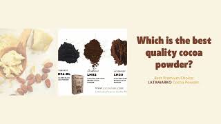 latamarko cocoa powderManufacturer of raw materials for food industryALKALİZED NATURAL COCOAPOWDER [upl. by Nairrod]