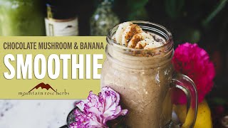 Chocolate Mushroom amp Banana Smoothie Recipe [upl. by Gilbert41]