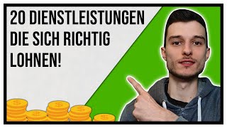 20 profitable Dienstleistungen für Freelancer die Euch gutes Geld verdienen versprechen [upl. by Narhet]