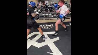 CRAZY CANELO SPARRING WITH NO HEAD GEAR SAVAGE MEXICAN [upl. by Follansbee]