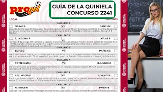 Guia de la Quiniela Progol 2241 [upl. by Einnej]