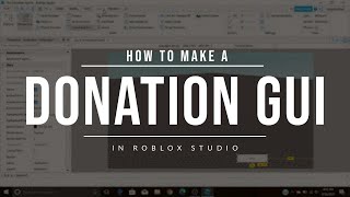 How to make a Donation GUI In Roblox Studio [upl. by Knick]