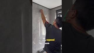 Installing a concealed shower for the bathroom plumbing electrican plumber [upl. by Wester626]