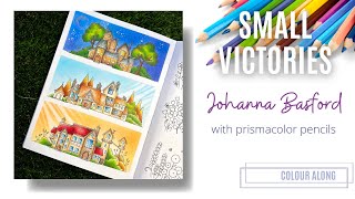 Colour Along  Small Victories by Johanna Basford  Prismacolor [upl. by Jacquenette199]