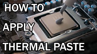 BEGINNERS GUIDE How To Apply CPU Thermal Paste [upl. by Annawyt]