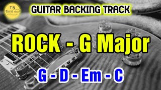 Backing Track G Major G D Em C Rock 85 bpm  TN Backing Track [upl. by Maire416]