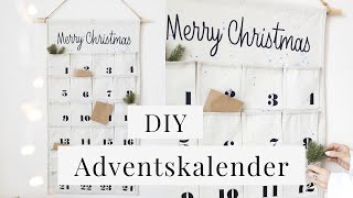 DIY Wand Adventskalender nähen zum Befüllen  einfache Anleitung für Anfänger [upl. by Tnemelc]