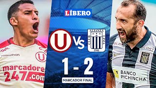 ¡ALIANZA LIMA GANÓ EL CLÁSICO Universitario cayó 12 en el Monumental  REACCIÓN LÍBERO [upl. by Gnuh]