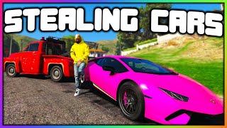 GTA 5 Roleplay  STEALING CARS WITH TOW TRUCK  RedlineRP [upl. by Monroy]