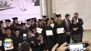 Remise de diplômes aux étudiants GACO 3 décembre 2016 [upl. by Attelrahc723]