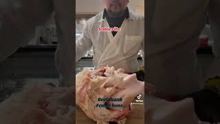 Marrow bonefyp food beef butcherslife shortvideo [upl. by Atikkin]