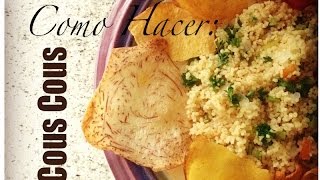 COMO HACER COUSCOUS CON JENGIBRE [upl. by Rentsch260]