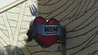 Eminem serving Moms Spaghetti at new Detroit restaurant [upl. by Eittik]