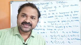 Lagranges Theorem with an example  Algebraic Systems  DMS  Discrete Mathematical Structures [upl. by Dorine]