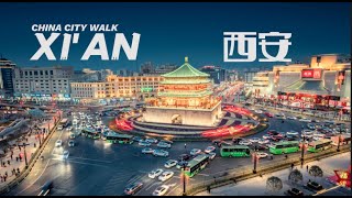 4K Walking in Xian the ancient capital of 13 dynasties dreaming back to the prosperous Tang [upl. by Nitsid]