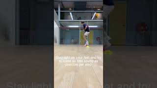 Develop QUICK and EXPLOSIVE Moment in Squash💨squash squashdrills squashtips beginners howto [upl. by Norahs]