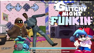 COOLNESS  GLITCHY NIGHT FUNKIN V25  New Bonus song 1 FNF MOD [upl. by Anniram365]