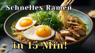 Schnelles amp Leckeres Ramen Zuhause Einfaches Buldak Ramen Rezept  Ramen Noodles [upl. by Nasar]