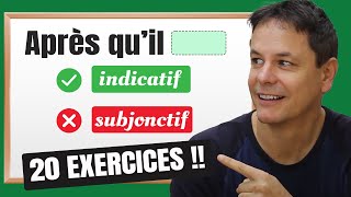 Le Subjonctif vs Lindicatif en Français 20 Exercices avec les Explications ✅ [upl. by Lars335]