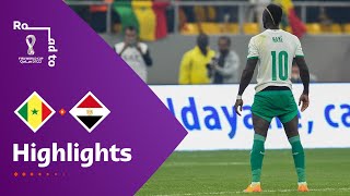 Senegal v Egypt  FIFA World Cup Qatar 2022 Qualifier  Match Highlights [upl. by Ramsey]