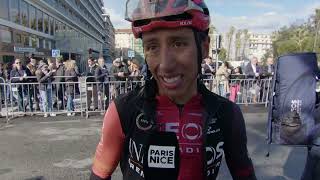 Las primeras palabras de Egan Bernal tras su caída en la 8ª etapa de la ParísNiza 2024 [upl. by Nerraf933]