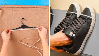 Schluss mit Chaos ❗️ 20 clevere Tricks für mehr Ordnung bei Schuhen und Kleidung  DIYSchuhregal [upl. by Anilek]