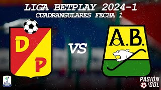 EN VIVO DEPORTIVO PEREIRA vs ATLÉTICO BUCARAMANGA  CUADRANGULARES  LIGA BETPLAY  20241 AUDIO [upl. by Ennalorac]