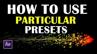 How to use Trapcode Particular in After Effects  Trapcode Particular [upl. by Riannon]