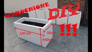 120x50h60 TERMO DONICE DIY Bardzo duże donice tarasowe ogrodowe balkonowe nie betonowe [upl. by Aseram]