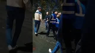 Aldershot fans scrap police [upl. by Isabea]