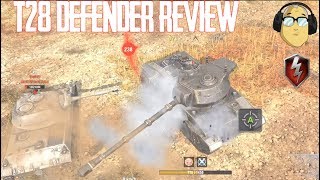 T28 DEFENDER REVIEW WORLD OF TANKS BLITZ [upl. by Caitrin]