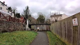 Pump House BRIDGE DEMOLITION Drone Footage at End Newtown Powys Wales [upl. by Anecusa]