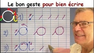 Ecriture française gs cp ce1  Comment bien écrire la lettre a  1 [upl. by Toy]