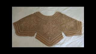 Blusa tejida a crochet todas las tallas  tutorial paso a paso  facil y rapido 1 [upl. by Leemaj]