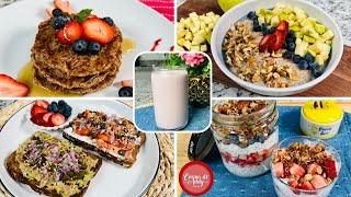 Ideas de DESAYUNOS SIN HUEVO Altos en Protéina Ptoda la Semana Sano Fácil PDiabetesColesterol [upl. by Gnod]