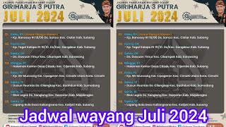 JADWAL WAYANG GOLEK JULI 2024  Dalang Yogaswara Giriharja3putra [upl. by Carolus618]