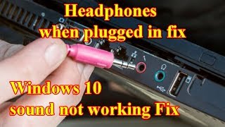 Windows 10 not detecting headphones when plugged in fix [upl. by Ramunni]